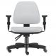 Cadeira de Escritório Giratória Executiva Ergonômica Sky L02 Couro Sintético Branco - Lyam Decor