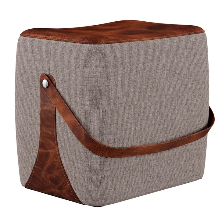 Puff Bag Cinza e Marrom