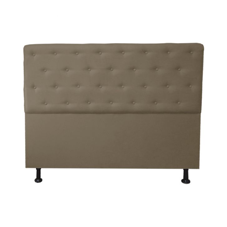Cabeceira Casal Queen  Juliana 160cm Para Cama Box Suede Capuccino - DS Estofados