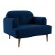 Poltrona Kiev Linho Azul Marinho