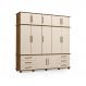 Roupeiro 5 Portas Munique Malbec Off White
