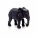 Escultura Decorativa Elefante em Poliresina Preto 26x31x13 cm - D'Rossi