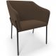 Cadeira Para Sala de Jantar Estar Living Olívia L02 Suede Marrom - Lyam Decor