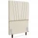 Cabeceira Solteiro 90cm Bell Suede Bege RM