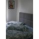 Cabeceira Estofada Queen 6 Blocos Não é Segredo Facto Cinza Escuro 160x60