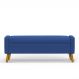 Recamier Bau Paris 1,40m Suede Azul marinho - Inova Decor