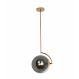 Pendente Orbis Smoky E Gold 1Xe27 - Hevvy