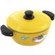 Panela 24cm Amarelo Resistente Gulê Em Alumínio 2,5 Litros
