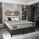 Cama Box Conjugado King com Colchão (193x61x203) Magma Firm Gazin CR35363 Bege/Marrom