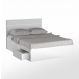 Cama de Casal com Cabeceira 147cm 4 Gavetas Dreams F04 Branco - Mpozenato