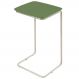 Mesa de Apoio Slim Verde em Metal Cromado