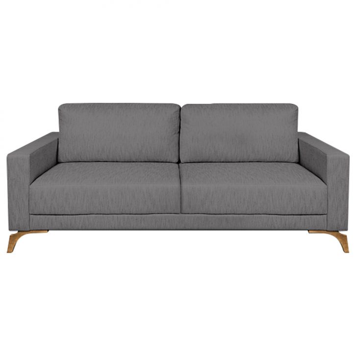 Image of Sofá 3 Lugares Henry Veludo Cinza 190 Cm PLA-SO964UP88HTRMOB