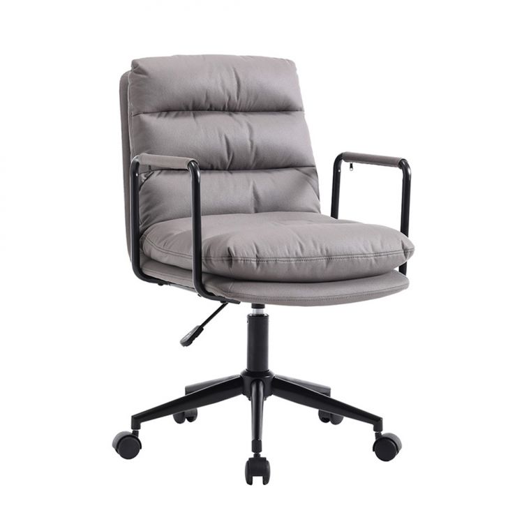 Cadeira Secretária Arizona Poliuretano Cinza