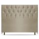 Cabeceira Cama Box Casal Madrid 140cm Suede Bege - Desk Design
