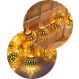 Cordão Luminoso 10 Bolas Luzes LEDs Decoração De 2,30 Metros