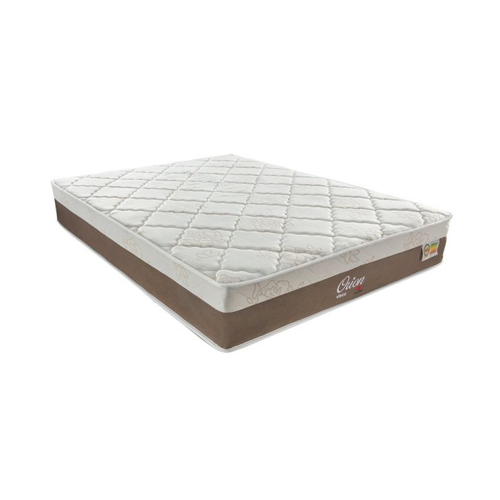 Colchão Casal Orion Molas Ensacadas (28x138x188) Branco E Bege