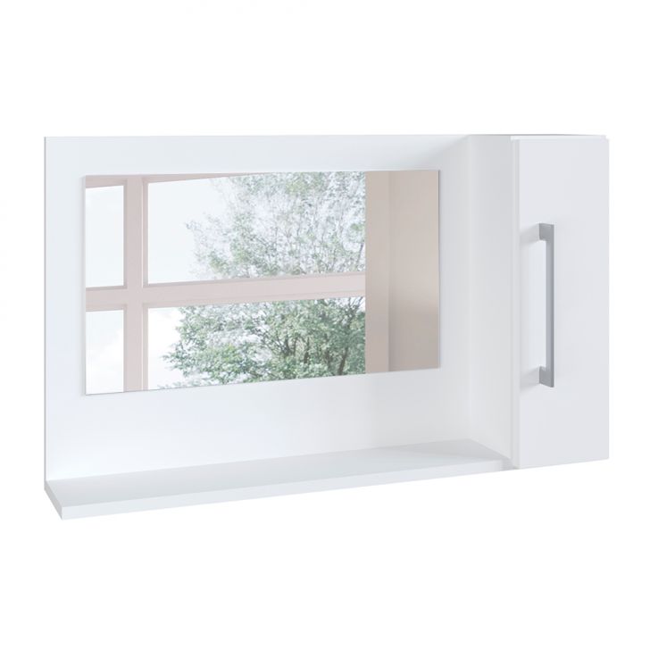 Armário de Banheiro Berilo 1 PT Branco