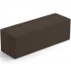 Puff Decorativo Living Sala de Estar 160 cm Roma W01 Suede Marrom - Lyam