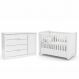 Jogo de Quarto Infantil Tutto New com Berço e Cômoda 1 Porta Branco Soft - Matic Móveis