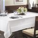 Toalha de Mesa Quadrada 4 Lugares Prática Jardim Branco