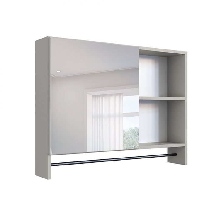 Armário de Banheiro com Espelho Orlie 1 PT Arenas