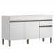Balcao Com Tampo 3 Portas 1 Gaveta 150 cm Line Supremo KTP