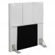 Cabeceira Cama Box Solteiro 90CM Pérola D10 Corano Branco - Mpozenato
