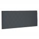 Cabeceira Painel Solteiro 0,90m Esmeralda Suede Cinza - Pallazio