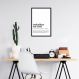 Quadro Divertido Significado Home Office 100x70 Caixa Preto