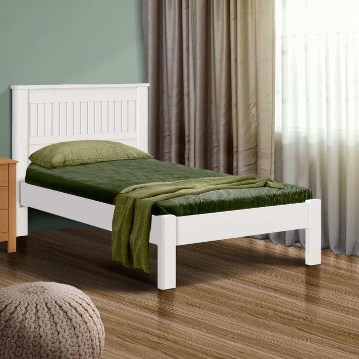 Cama Solteiro 99x230 Branco Fucios Shop Jm