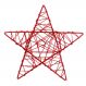Estrela Rattan Decoração Natal 30Cm Cor Vermelha 1 Unidade