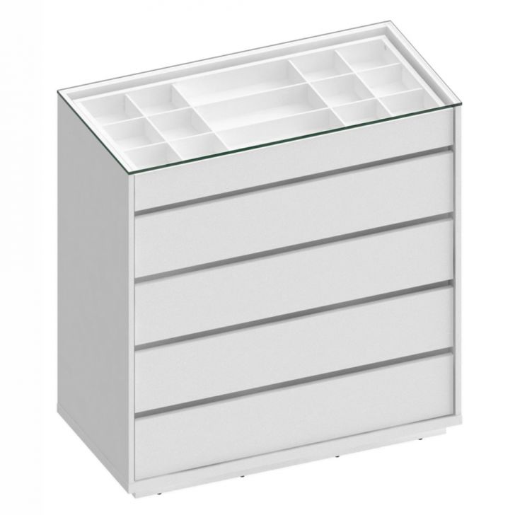 Cômoda Belize 5 Gavetas Branca