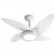 Ventilador LED Roma Branco 4 Pás 220V