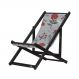 Kit 2 Espreguiçadeiras Dobrável Black SB-Cinza Floral