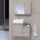 Conjunto Gabinete Banheiro CROSS 60 Madeirado Inteiro