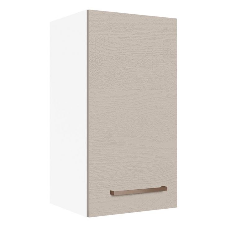 Armário de Cozinha Aéreo 35 cm 1 Porta Branco/Crema Agata Madesa