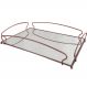 Bandeja Decorativa Espelhada Retangular Grande 45cm Rose Gol