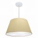 Pendente Cone Md-4248 Cúpula em Tecido 30-50x35cm Algodão Crú - Bivolt