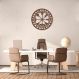 Quadro Escultura Mandala Nórdica Vegvisir 90x90 Marrom