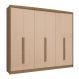 Image of Guarda-Roupa Casal Tormaline 6 Portas 6 Gavetas Nogueira e Macadamia KA161CL88ENFMOB