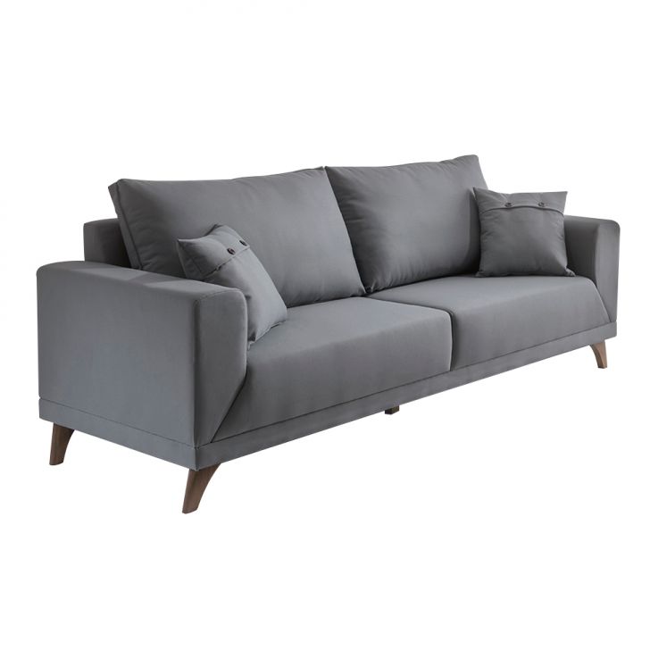 Image of Sofá 3 Lugares Manchester Cinza 200 Cm PLA-SO964UP88VOHMOB