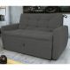 Sofá Cama 2 Lugares Piers Suede Cinza