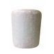 Puff Redondo Não é Segredo Astracan Pelúcia Branco Rodinha 40x45 NSPR07TA-R