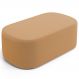 Puff Decorativo Orgânico Para Living Quarto 100cm Doha W01 Bouclê Mostarda - Lyam Decor