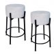 Kit 2 Banquetas para Cozinha Bar Balcão Bistrô Bancada Bouclê Média Gelo