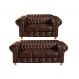 Conjunto De Sofá 2 E 3 Lugares Luís Xv Chesterfield Capitonê - Courìssimo Café
