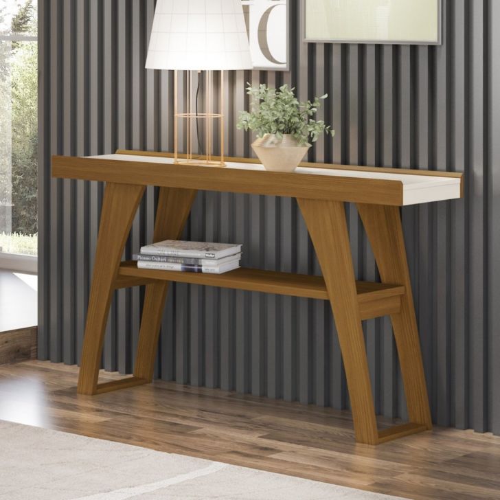 Aparador Buffet 1 Prateleira Menphis Nature / Off White