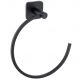 Suporte Para Toalha de Rosto Porta Toalheiro De Argola Quadrada Preto