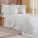 Kit Colcha Queen 200 Fios Estampada New 100% Algodão 240x260cm Organique