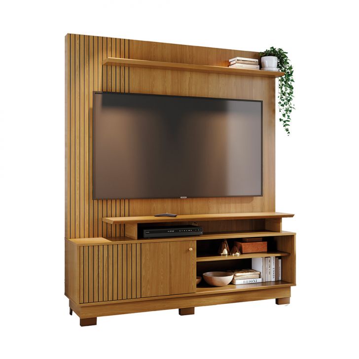 Estante para Home Theater e TV até 65 Polegadas com Pés Ares Cumaru